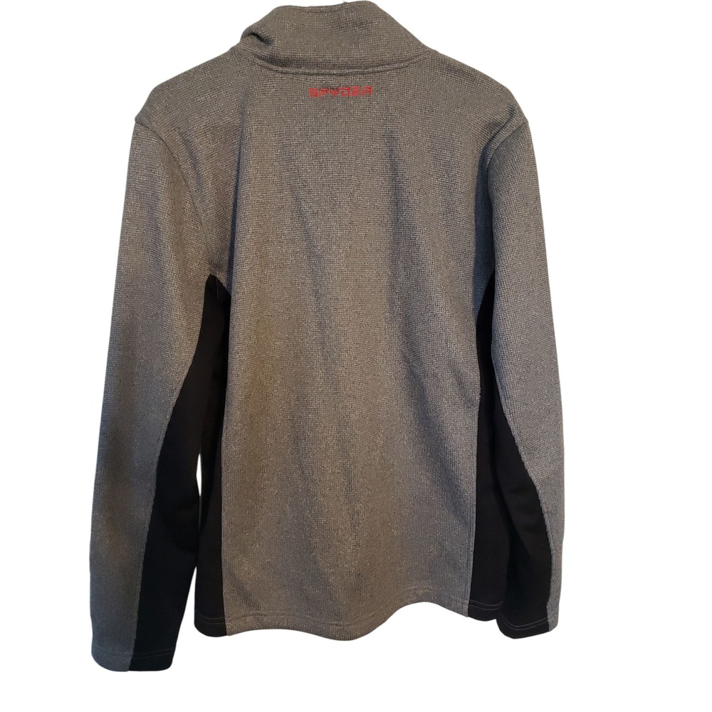 Spyder Jacket Full Zip Softshell Lightweight Gray… - image 2